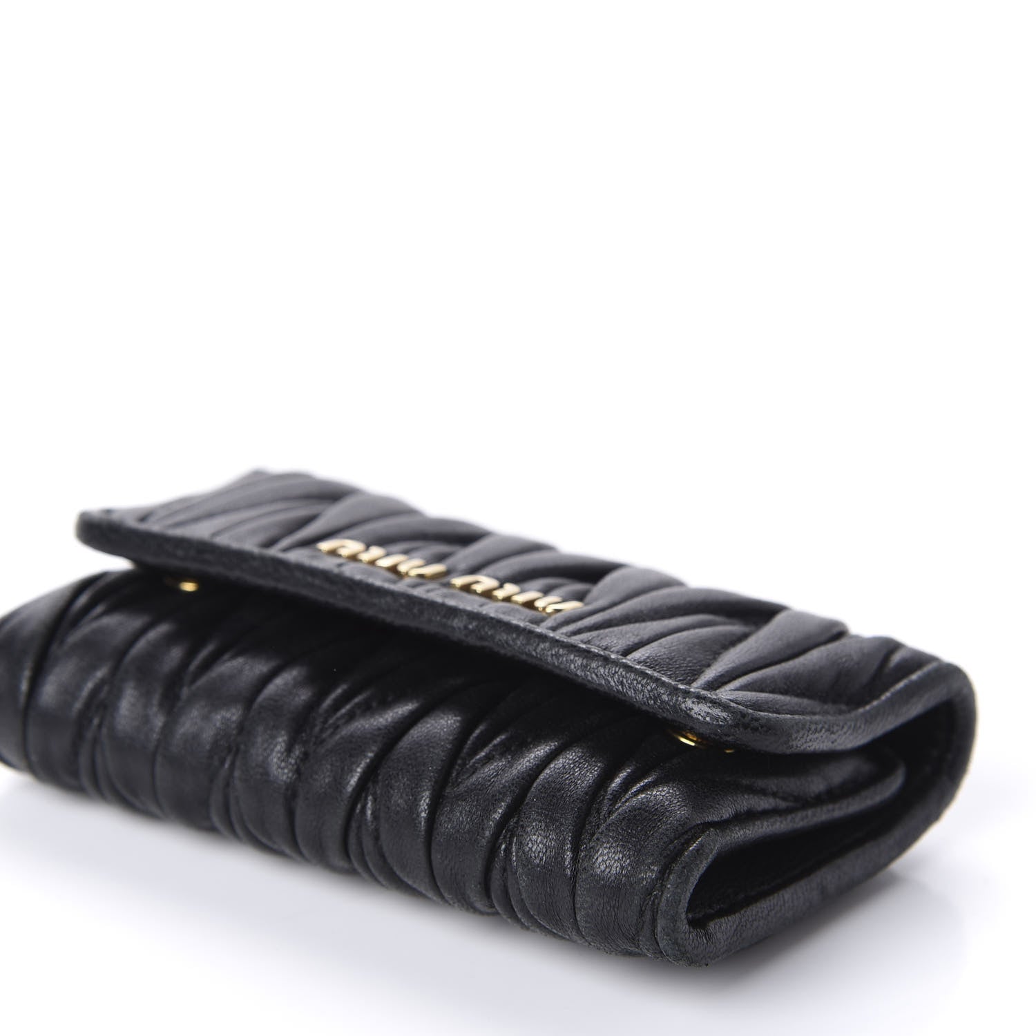 Miu Miu Nappa Matelasse 6 Key Holder Black 7 of 9