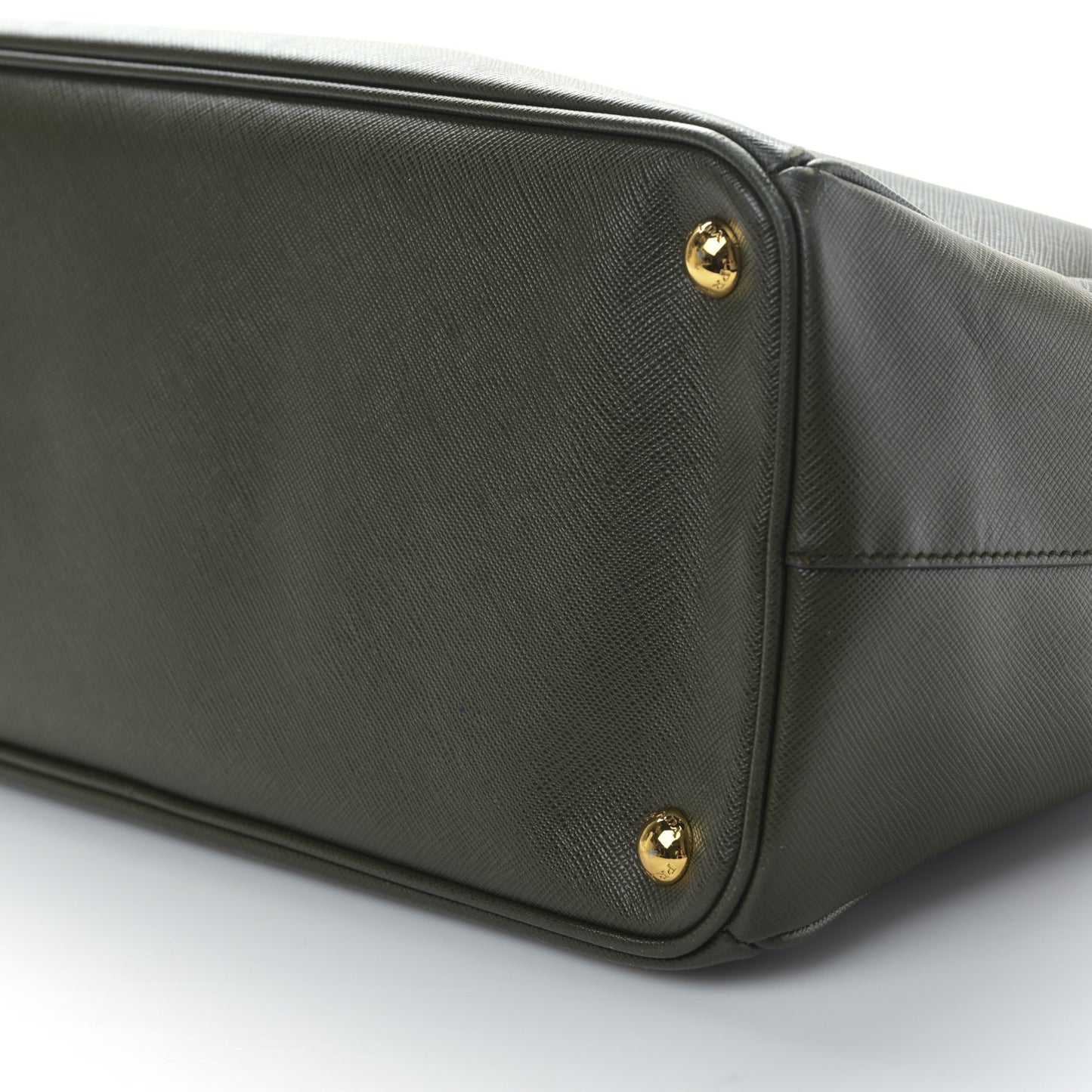 Saffiano Lux Medium Galleria Double Zip Tote Militare