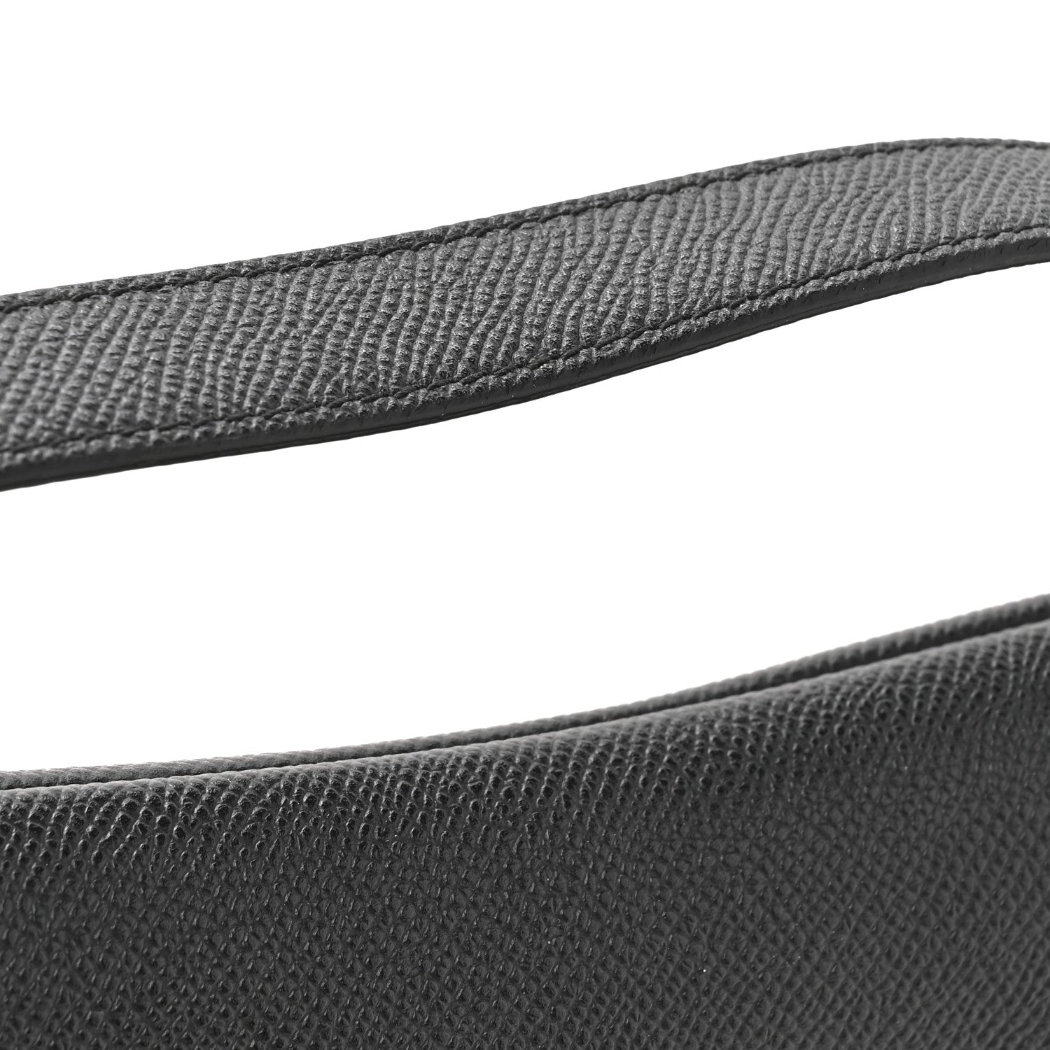 Christian Dior Grained Calfskin Saddle Bag Black 11 of 12