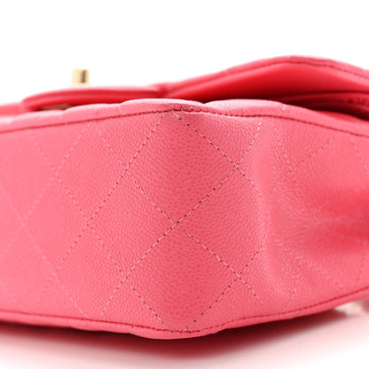 Chanel Shiny Caviar Quilted Small Double Pink 10 of 11