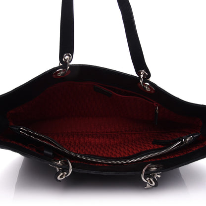 Christian Dior Lambskin Cannage Large Lady Dior Shopper Tote Black 5 of 11