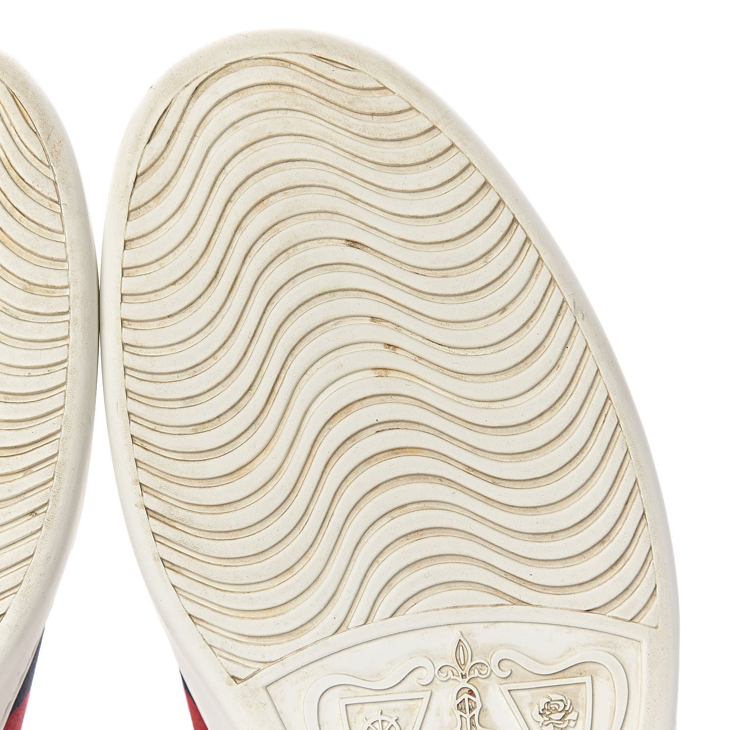Gucci Calfskin Nappa Web LOVED Embroidered Mens Ace Sneakers 9 White Red Flame Notte 11 of 14