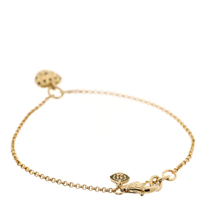 John Hardy 18K Yellow Gold Classic Chain Heart Charm Bracelet 2 of 3