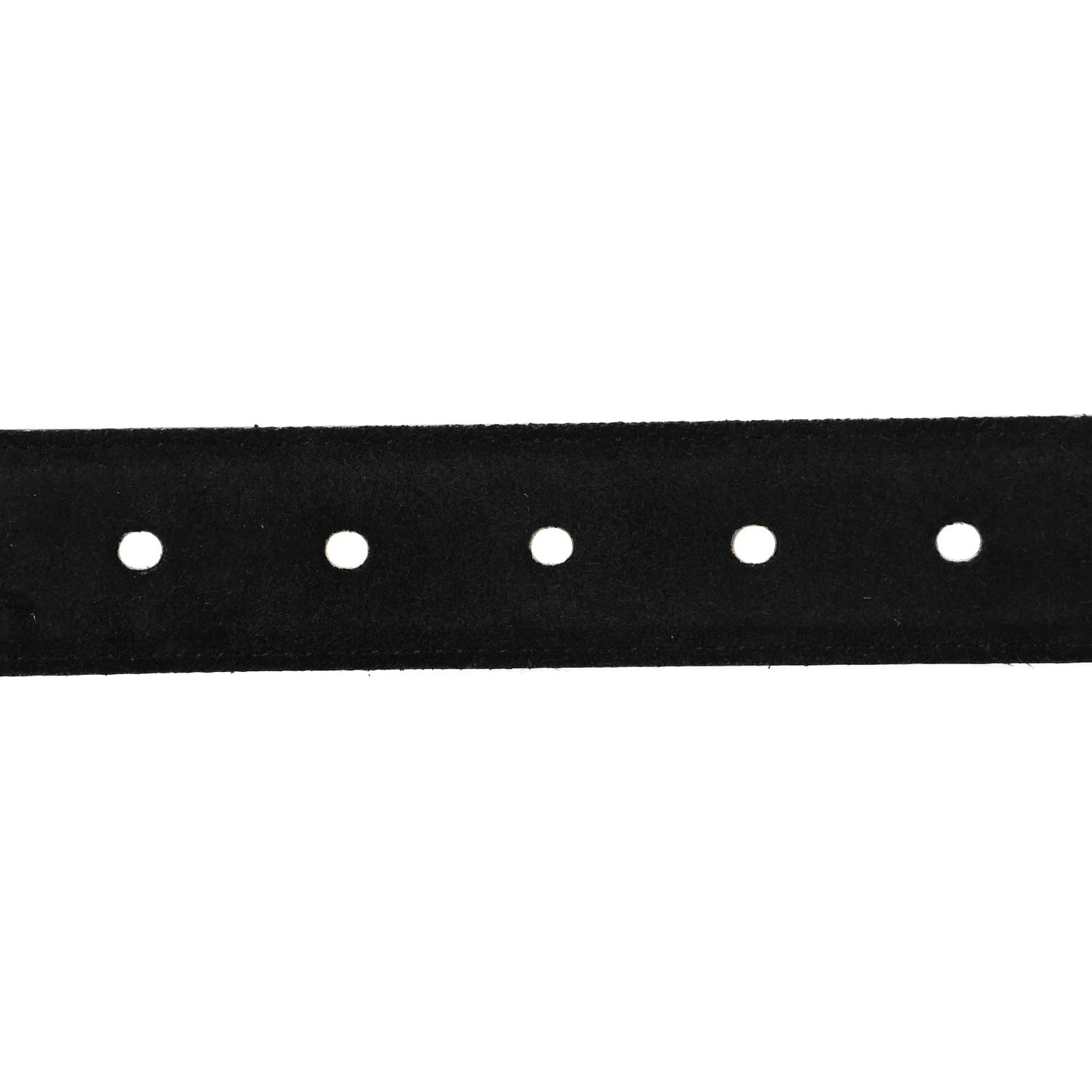 Suede Monogram Square Buckle Belt 80 32 Black