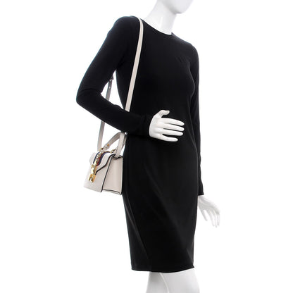 Gucci Calfskin Mini Sylvie Top Handle Bag White 3 of 8