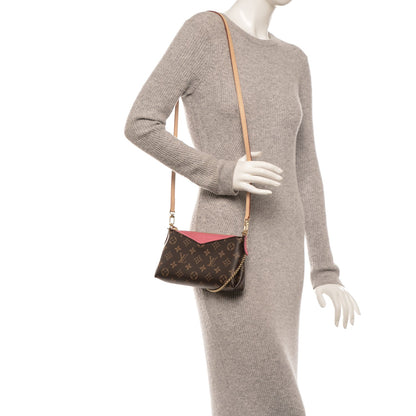 Louis Vuitton Monogram Pallas Clutch Rose Fizzy 2 of 7