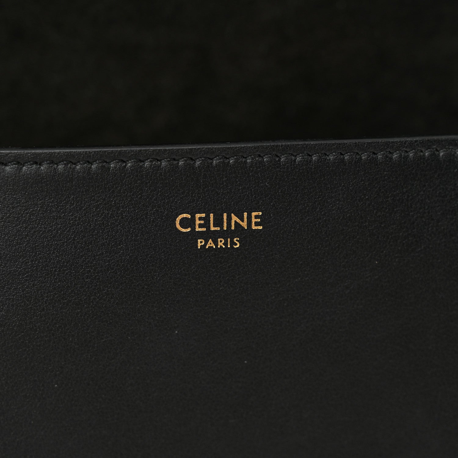 Celine Smooth Calfskin Cuir Triomphe Folco Crossbody Bag Black 7 of 14