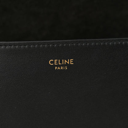 Celine Smooth Calfskin Cuir Triomphe Folco Crossbody Bag Black 7 of 14