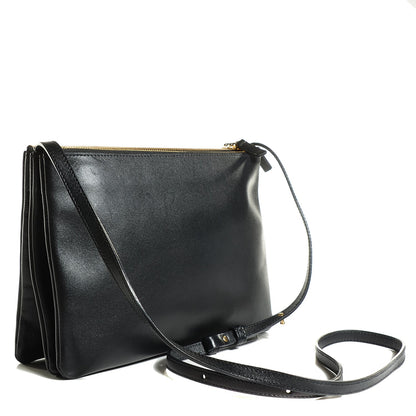 Celine Lambskin Large Trio Crossbody Bag Black 3 of 11