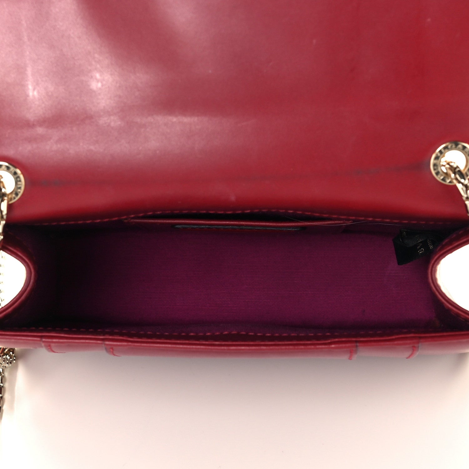 Bulgari Calfskin Serpenti Forever Crossbody Bag Dark Red 4 of 10