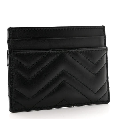 Gucci Calfskin Matelasse GG Marmont Card Holder Black 3 of 6