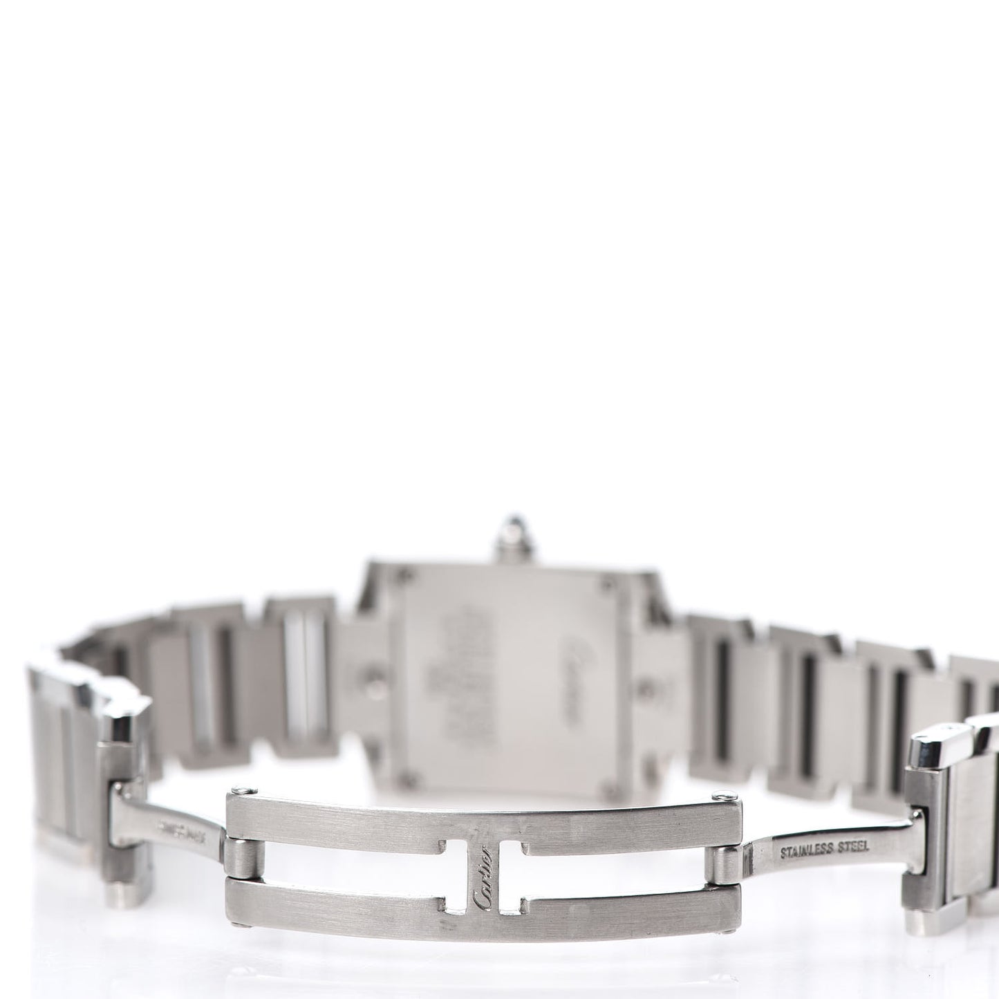 Stainless Steel 20mm Tank Francaise Quartz Watch