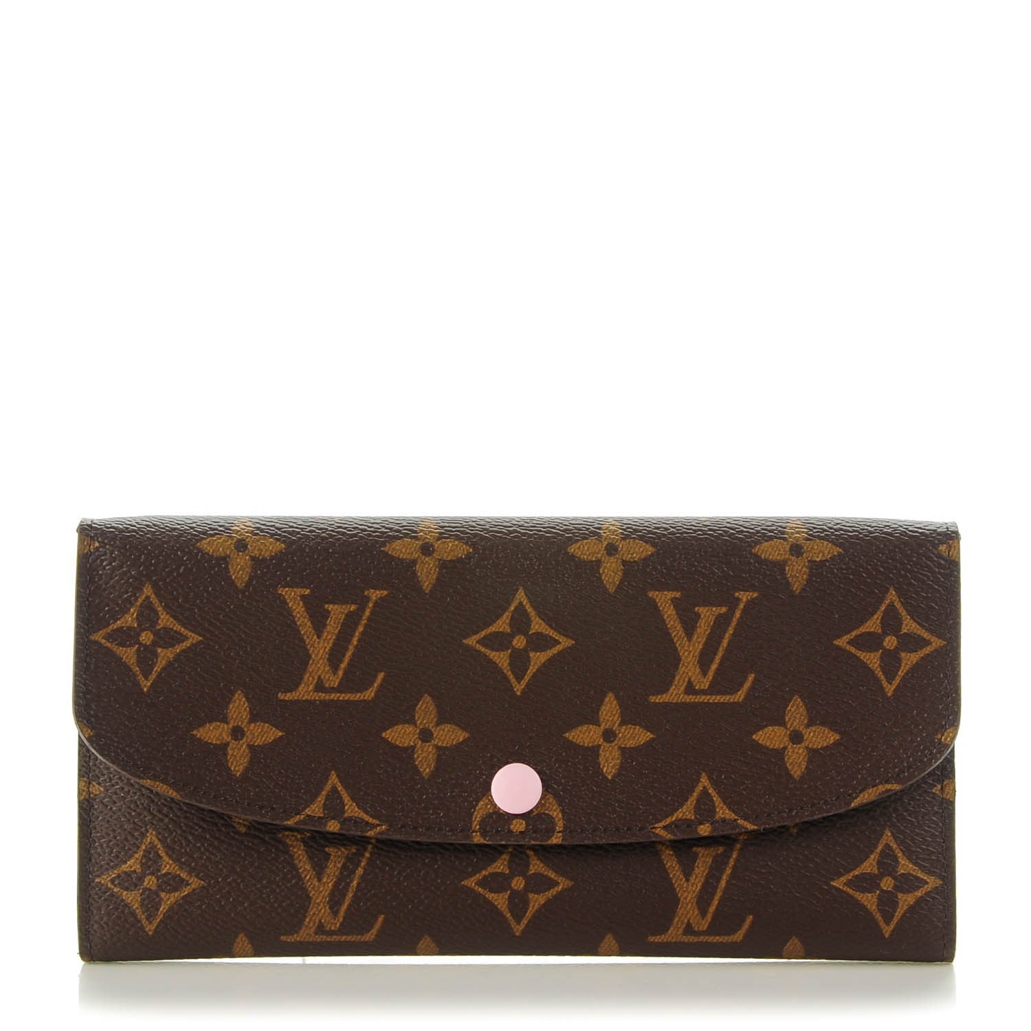 Louis Vuitton Monogram Emilie Wallet Rose Ballerine 1 of 7