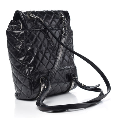 Chanel Glazed Calfskin Quilted Small Salzburg Mountain Backpack Black 3 of 10