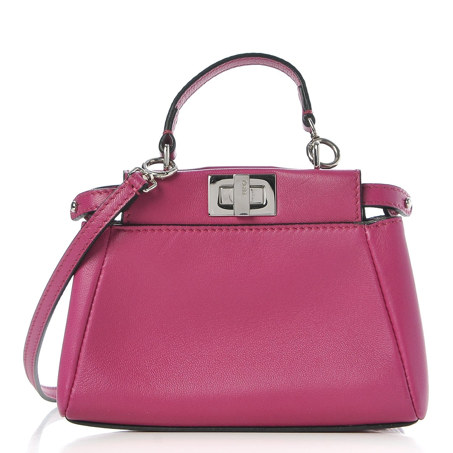 Nappa Micro Peekaboo Iconic Satchel Magenta