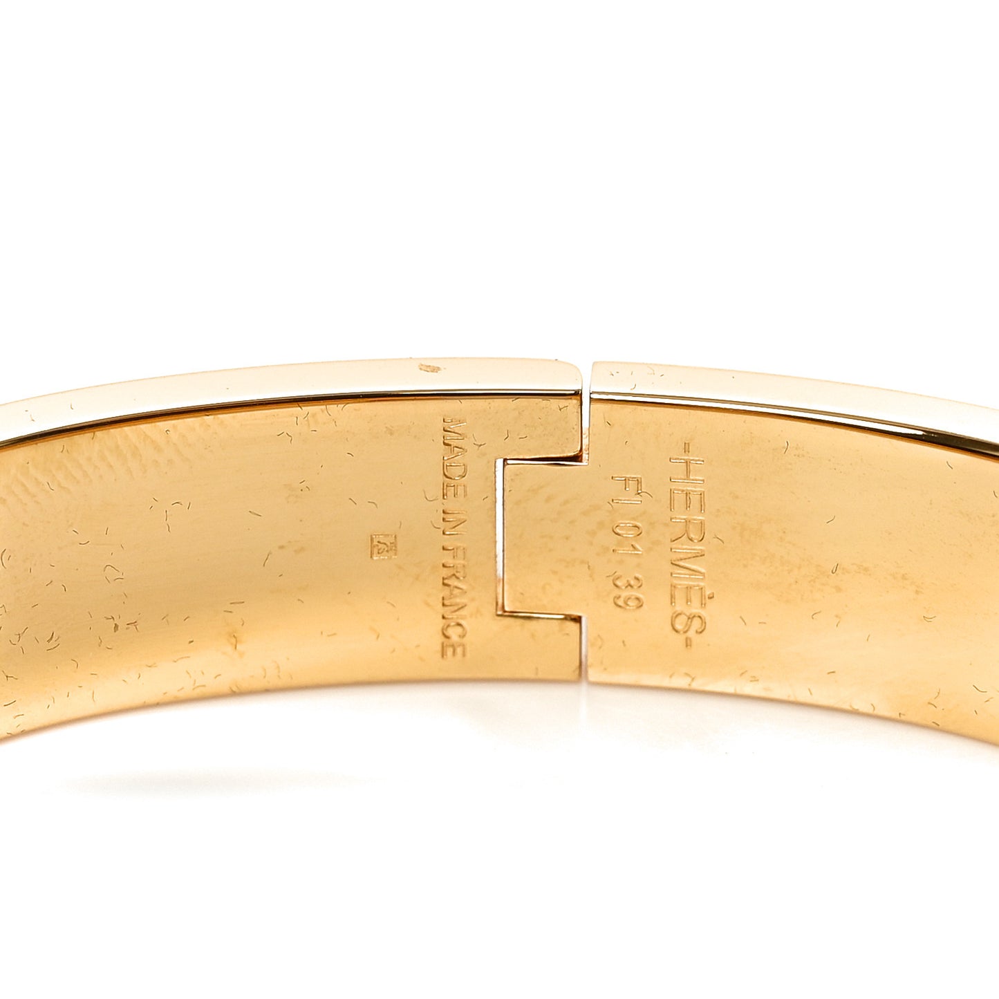 Enamel Narrow Clic Clac H Bracelet PM White