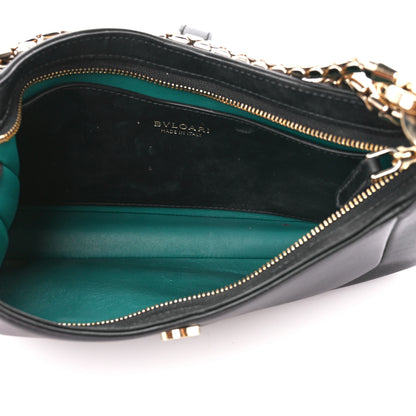 Bulgari Calfskin Serpenti Baia Shoulder Bag Black 5 of 15