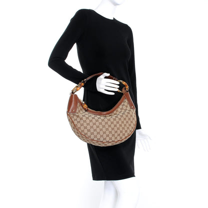 Gucci Monogram Bamboo Ring Hobo Brown 2 of 7