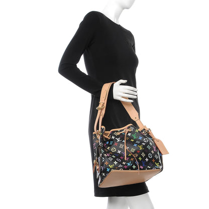 Louis Vuitton Monogram Multicolor Petit Noe Black 2 of 7
