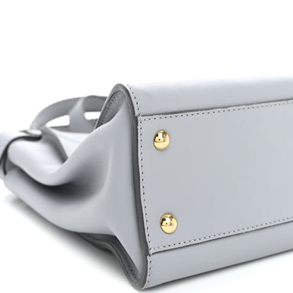 Fendi Vitello Seta Shiny Nappa Medium Peekaboo Iconic Satchel Ardesia Amido 8 of 10