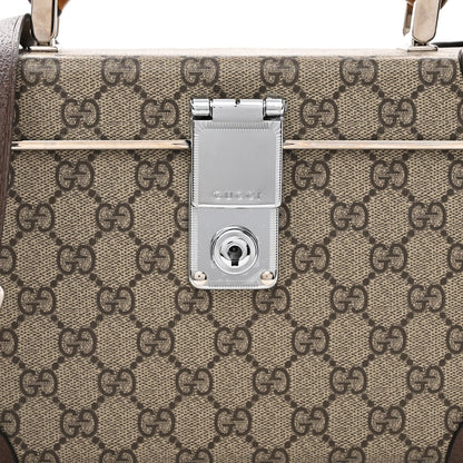 Gucci GG Supreme Monogram Globe-Trotter Beauty Case Brown 9 of 12