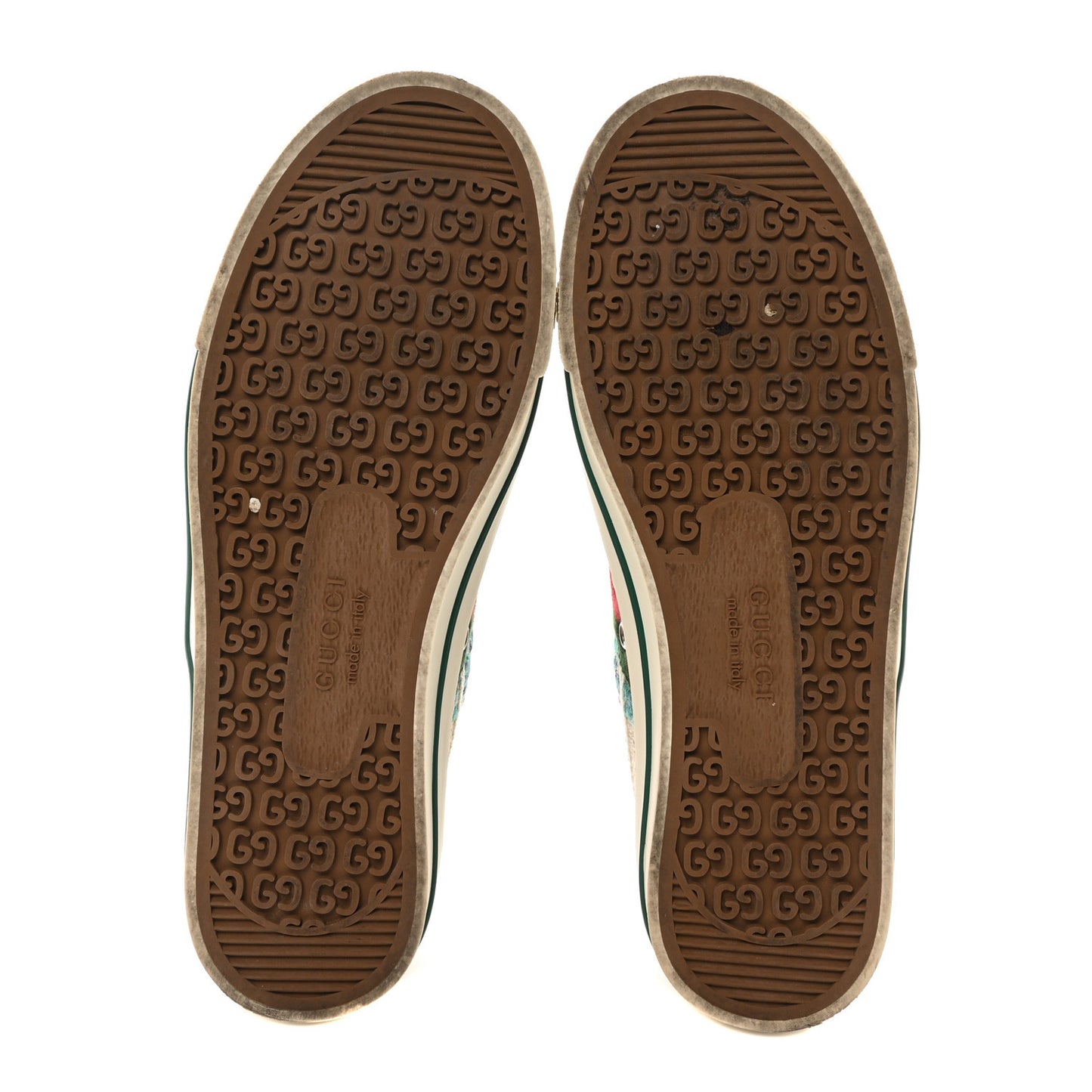 Linen Psychedelic Mini GG Monogram 1977 Tennis High Top Womens Sneakers 39 Multicolor Mystic White