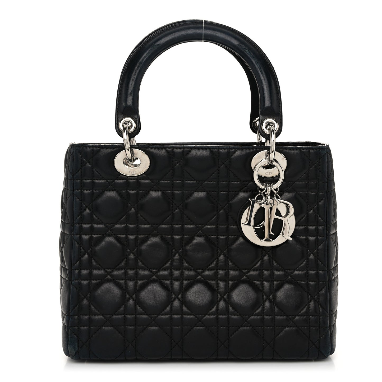 Lambskin Cannage Medium Lady Dior Black