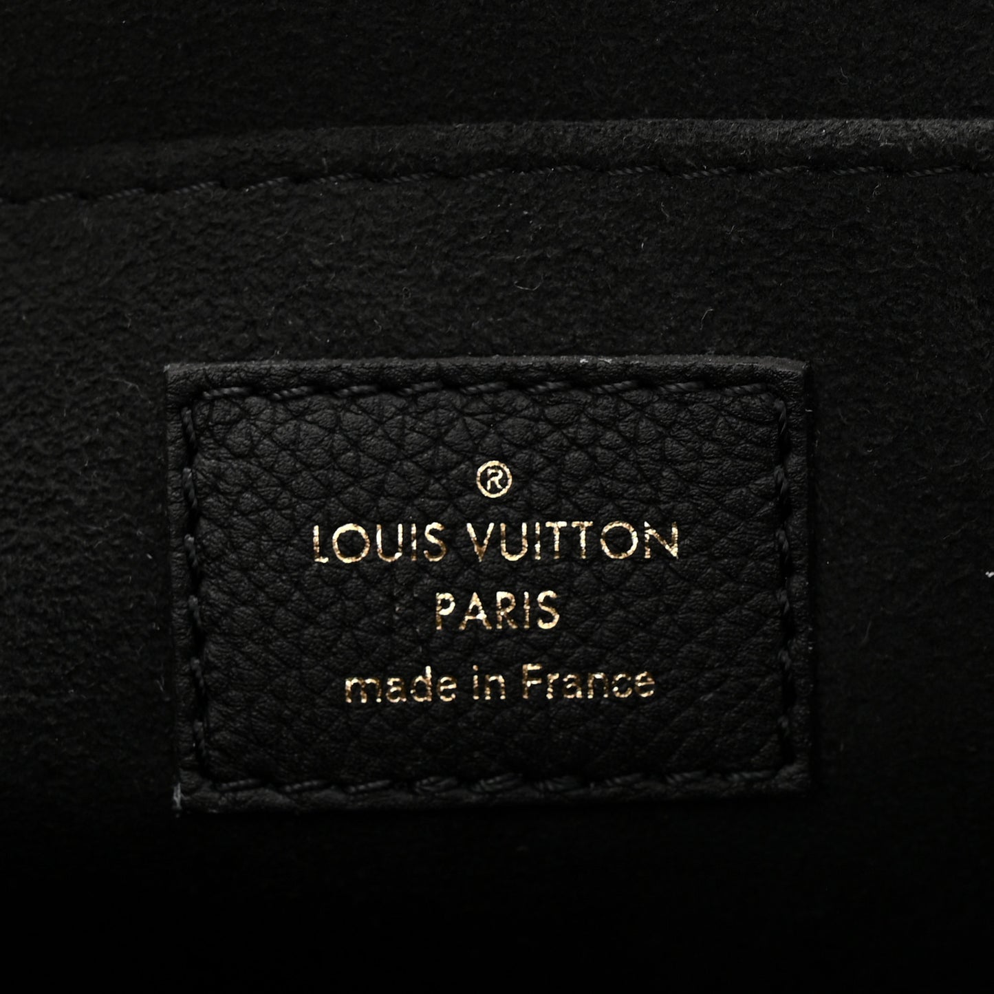 Grained Calfskin Lockme Chain Bag PM Black