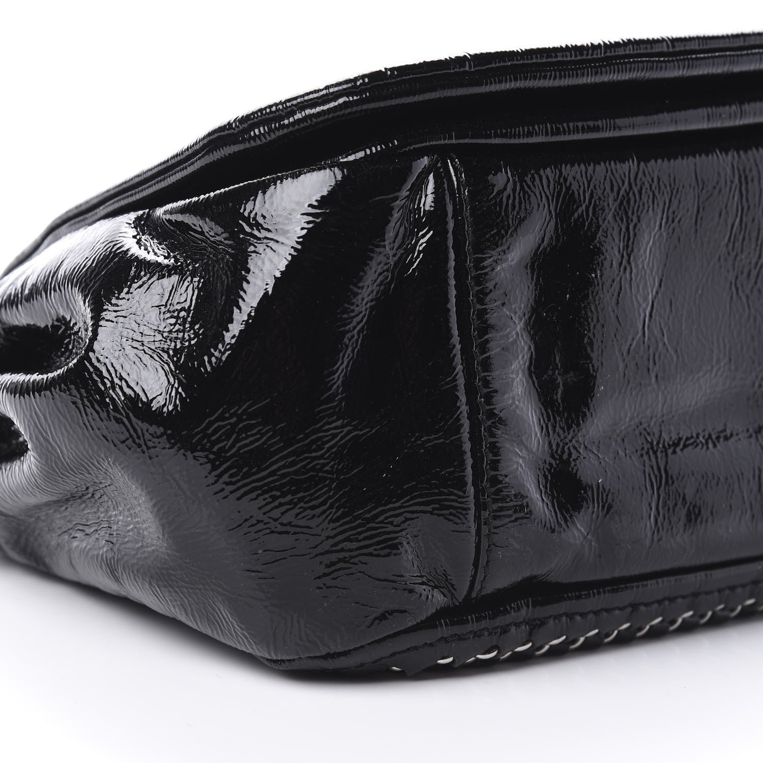 Chanel Patent Luxe Ligne Flap Black 9 of 13