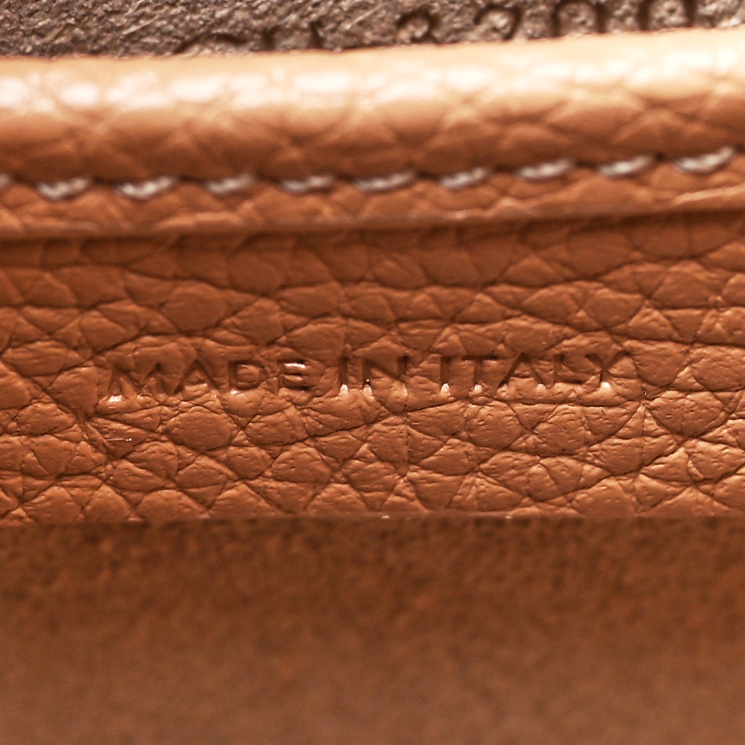 Celine Drummed Calfskin Nano Luggage Desert Rose 7 of 11