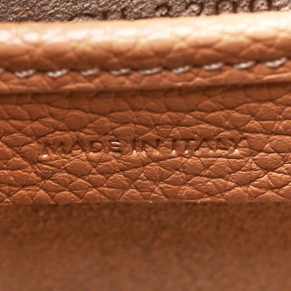 Celine Drummed Calfskin Nano Luggage Desert Rose 7 of 11
