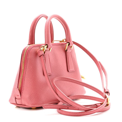 Prada Saffiano Lux Mini Promenade Tote Peonia 3 of 10
