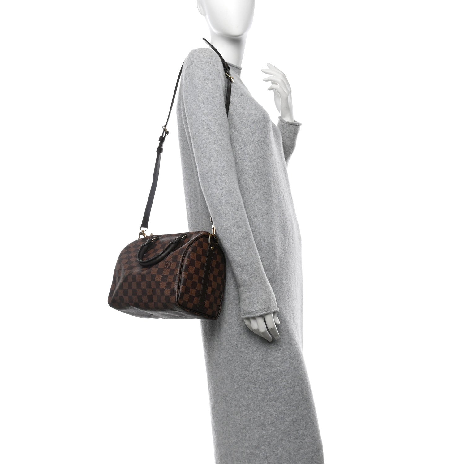 Louis Vuitton Damier Ebene Speedy Bandouliere 25 2 of 9