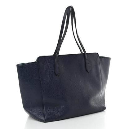 Gucci Dollar Calfskin Medium Swing Tote Marine Deep Cobalt 3 of 8