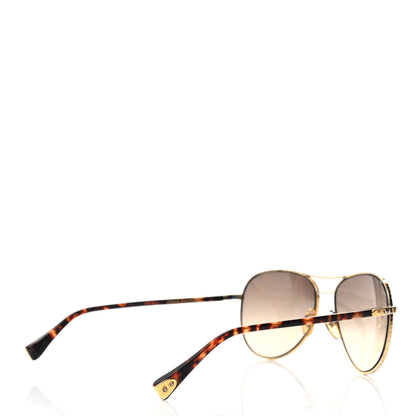 Louis Vuitton Conspiration Pilote Sunglasses Z0164U Gold 4 of 5