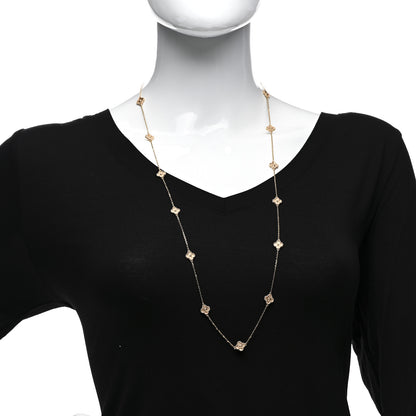 Van Cleef & Arpels 18K Rose Gold 16 Motifs Sweet Alhambra Necklace 2 of 5