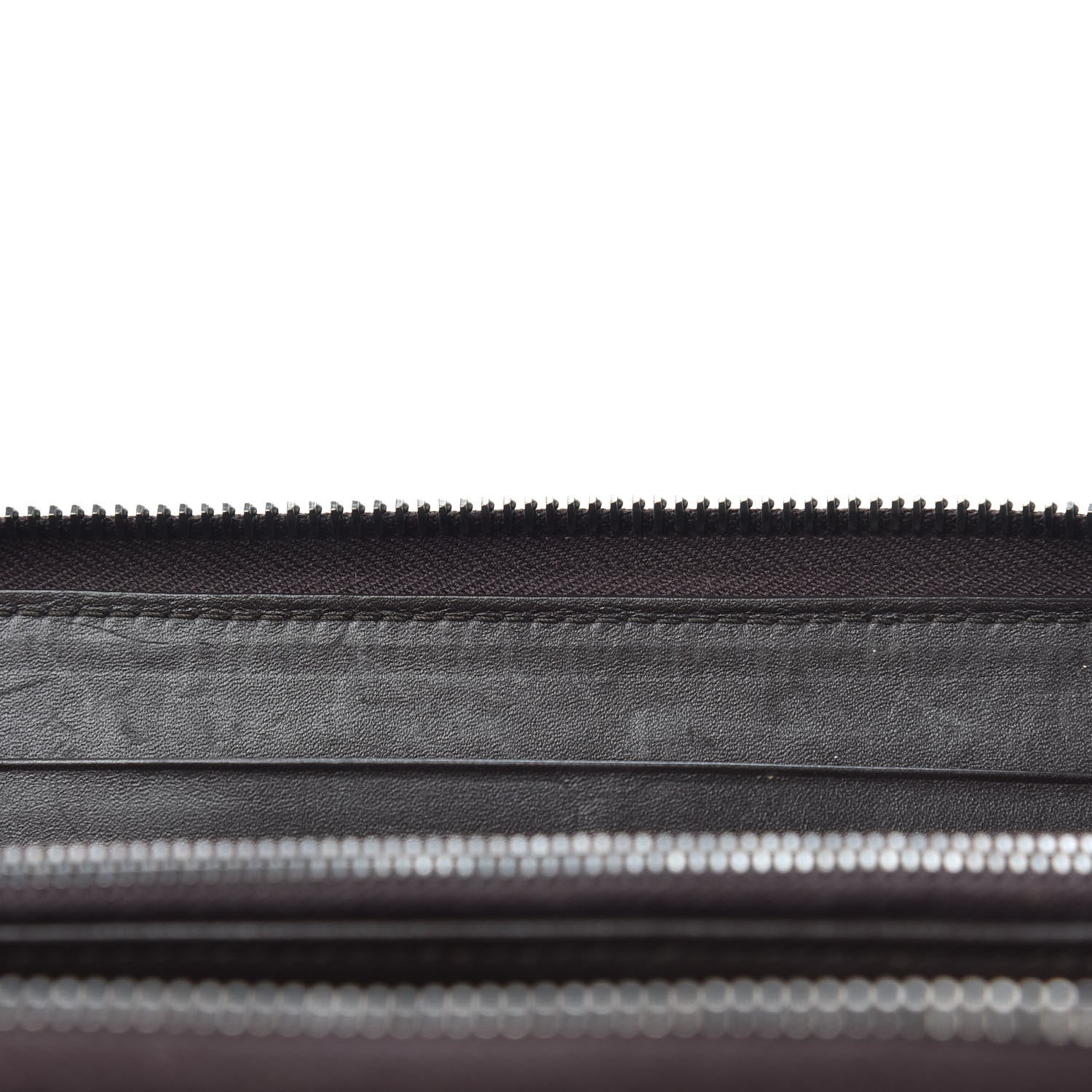 Bottega Veneta Nappa Intrecciato Zip Around Wallet Ebano 8 of 8