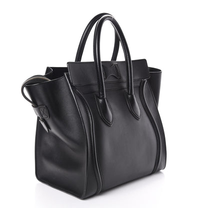 Celine Smooth Calfskin Mini Luggage Black 3 of 9