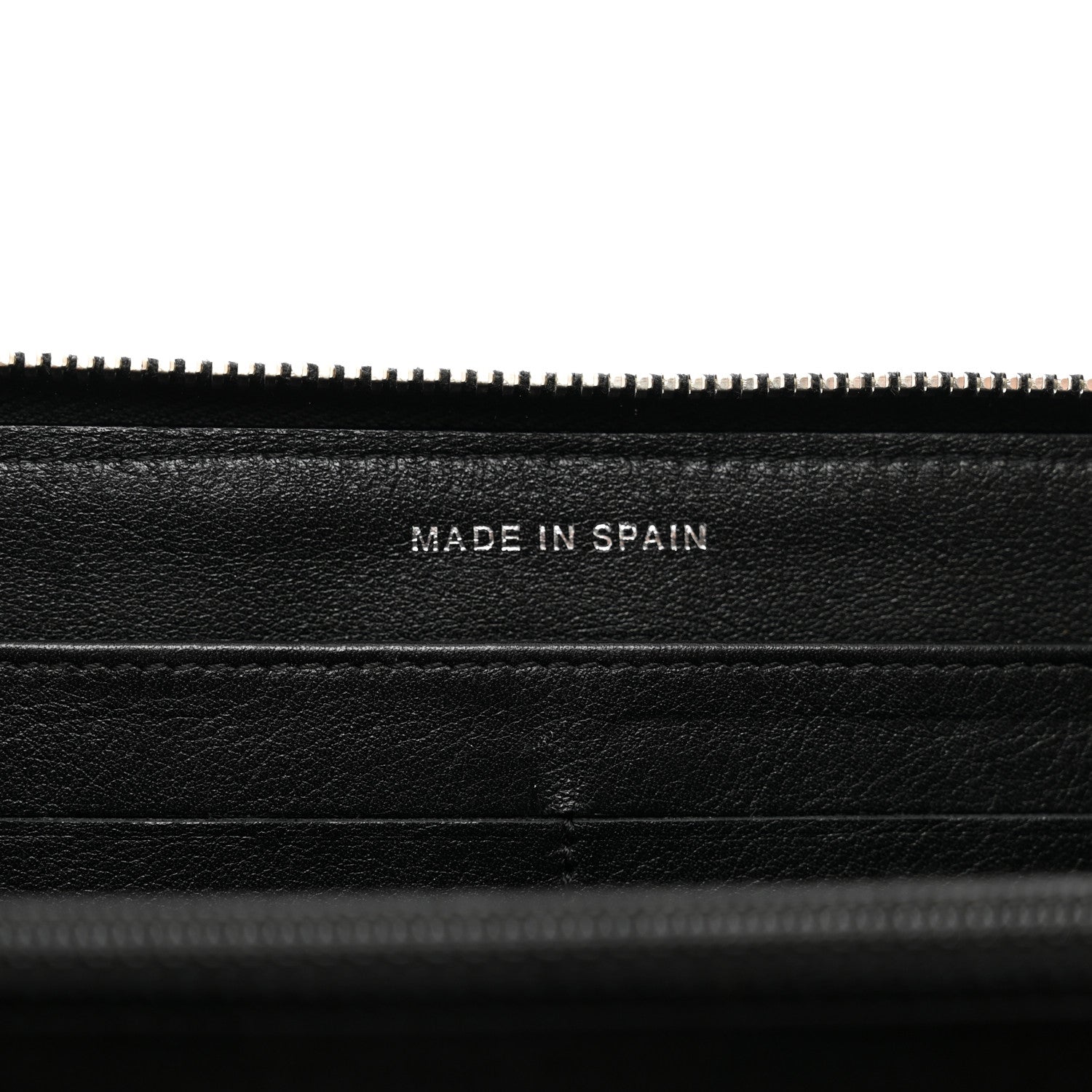 Chanel Patent Quilted Brilliant Zip Around Wallet Black 7 of 8