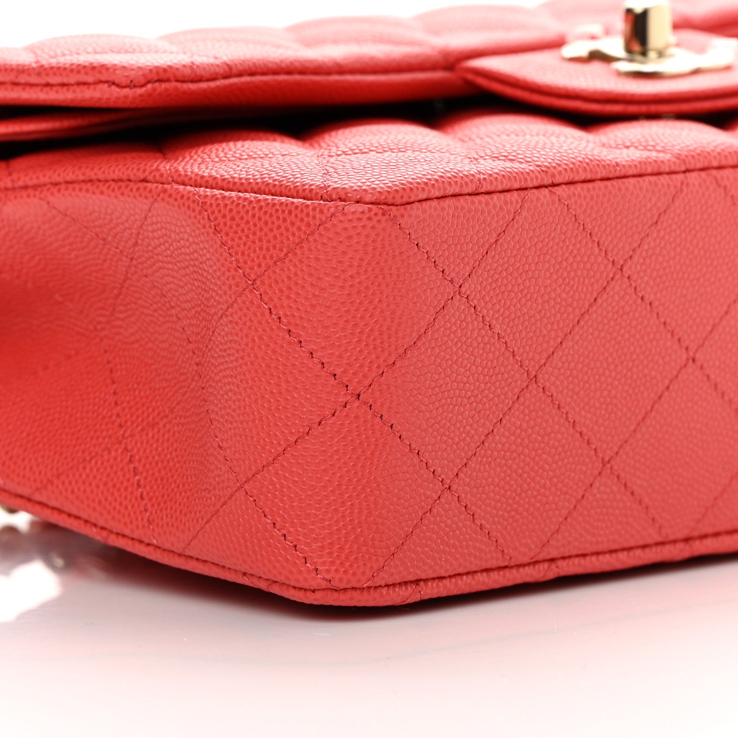 Chanel Caviar Quilted Small Double Flap Red 9 of 11