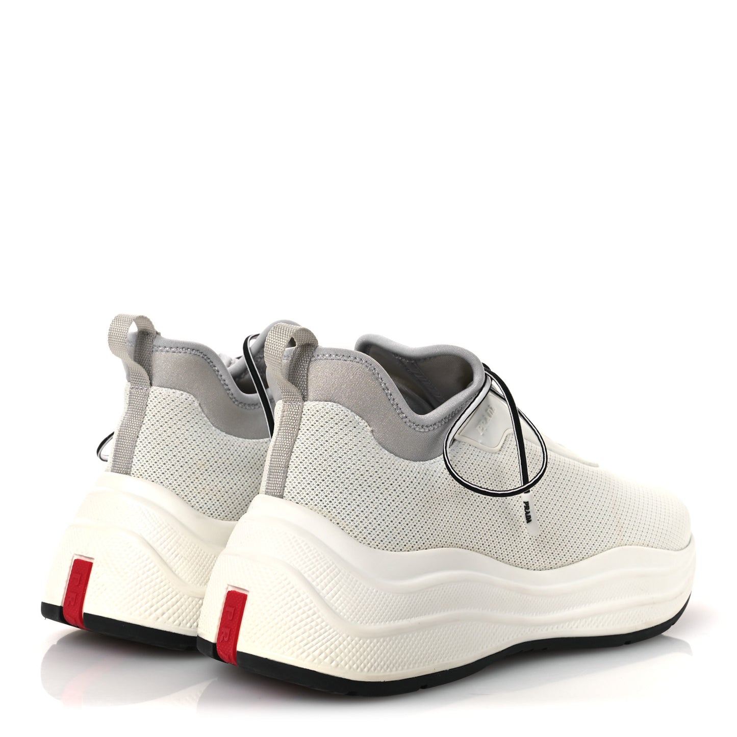 Mesh Neoprene America's Cup 45mm Womens Sneakers 37.5 White Alluminio