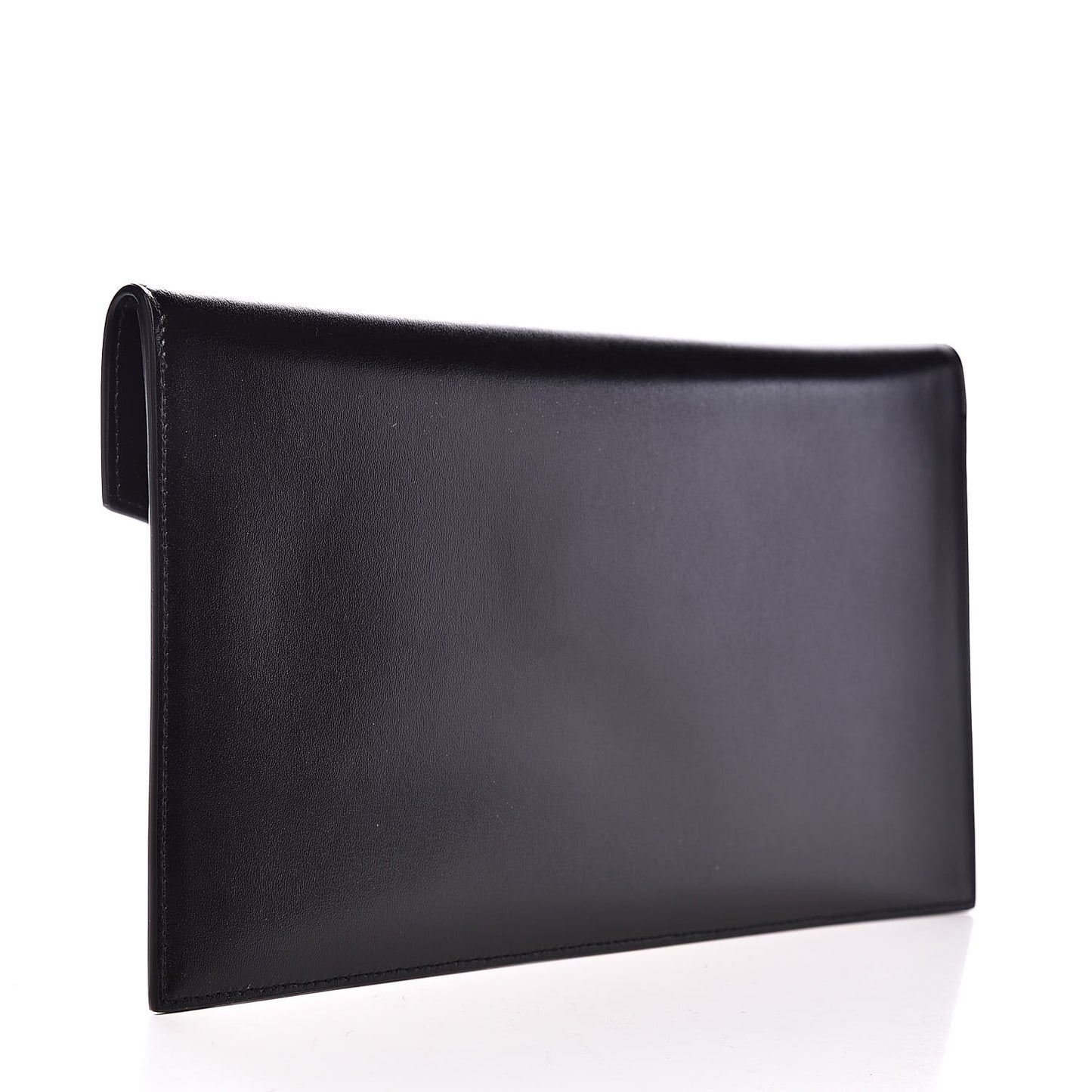 Smooth Shiny Calfskin Monogram Uptown Pouch Black