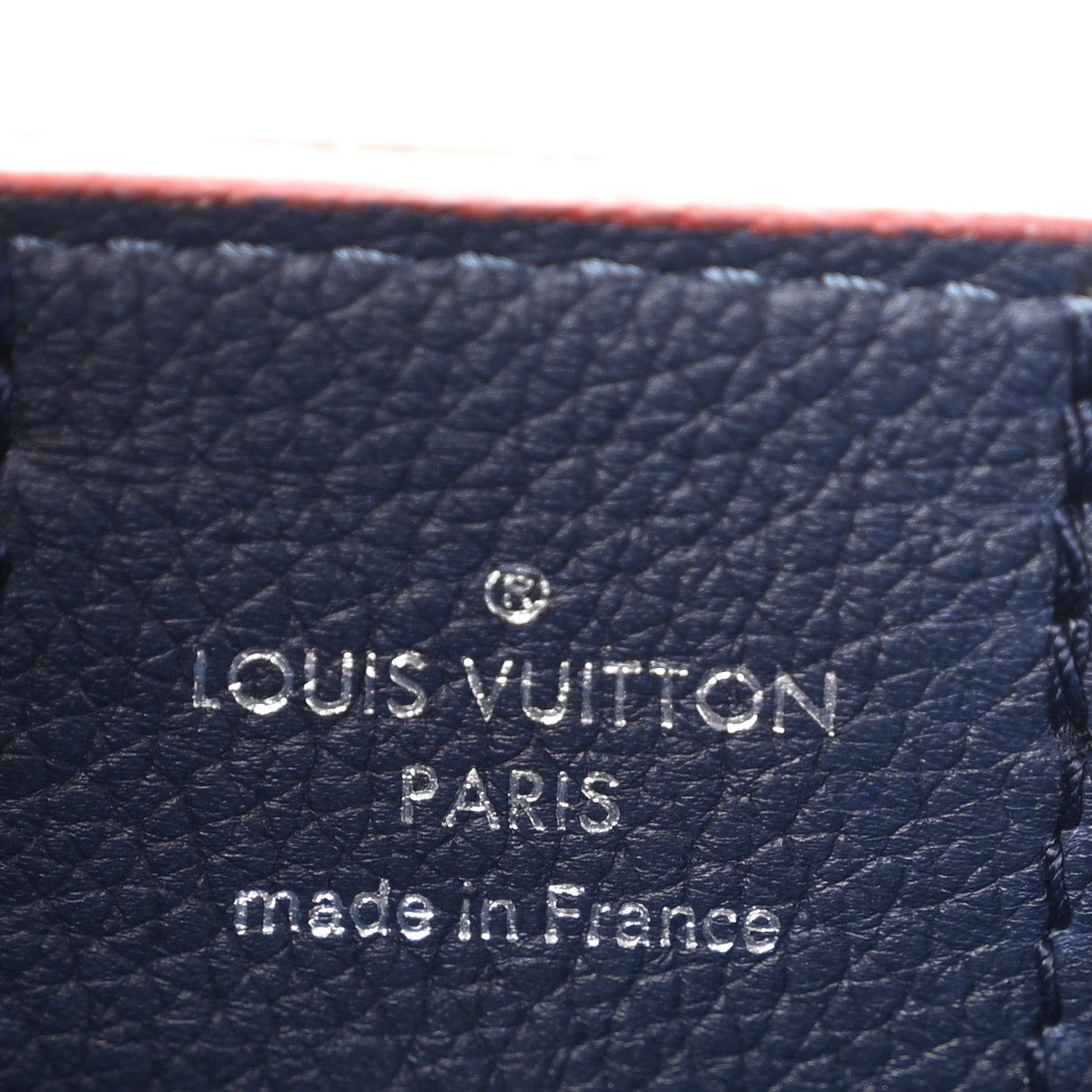 Louis Vuitton Calfskin Lockme Go Tote Marine Rouge 6 of 10