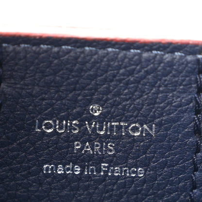 Louis Vuitton Calfskin Lockme Go Tote Marine Rouge 6 of 10