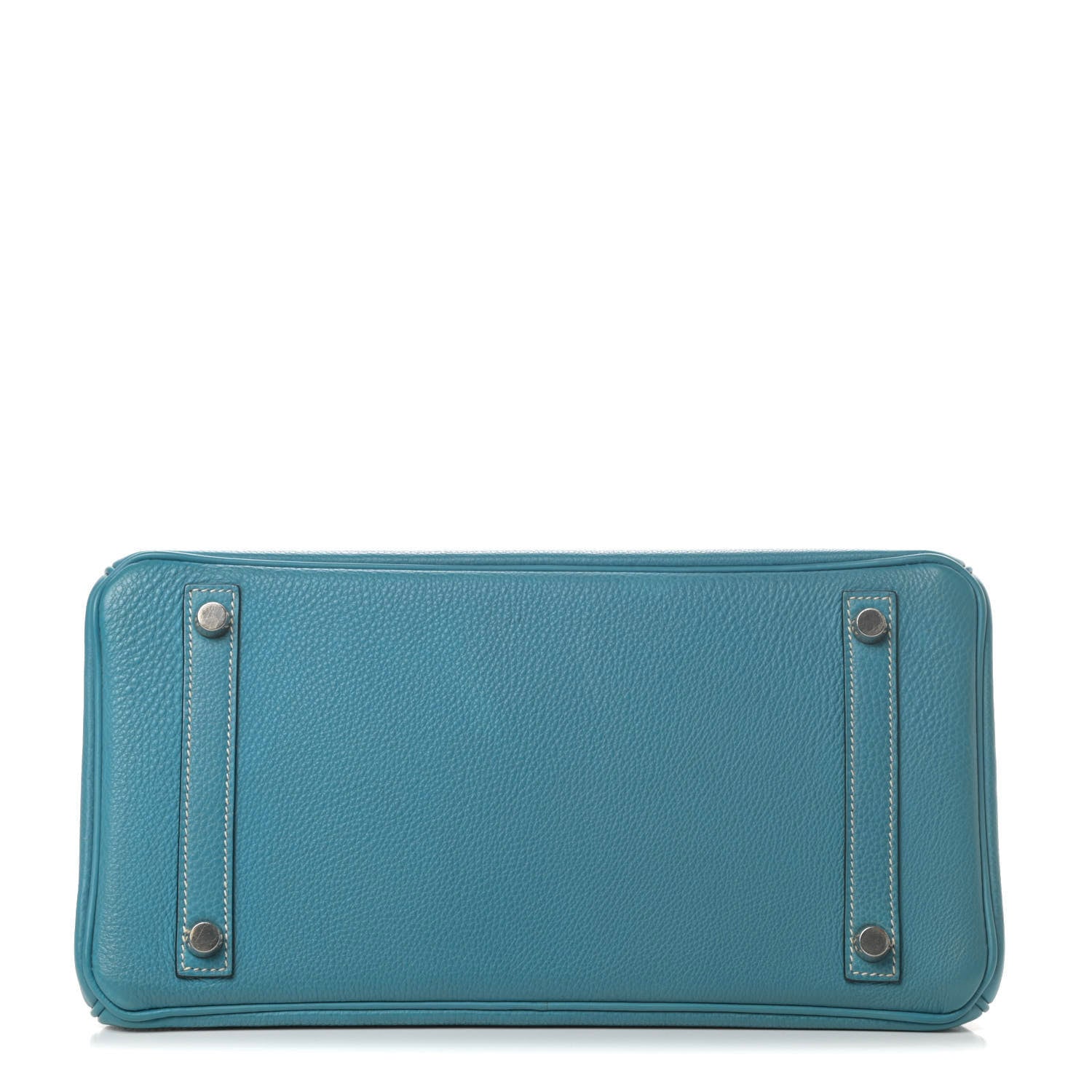 Hermes Taurillon Clemence Birkin 30 Blue Jean 6 of 46