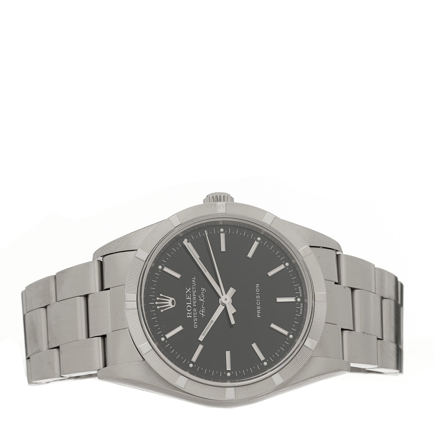 Rolex Stainless Steel 34mm Oyster Perpetual Air-King Precision Watch Black 14010 2 of 4