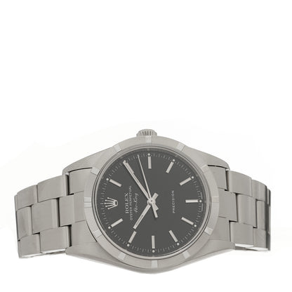 Rolex Stainless Steel 34mm Oyster Perpetual Air-King Precision Watch Black 14010 2 of 4