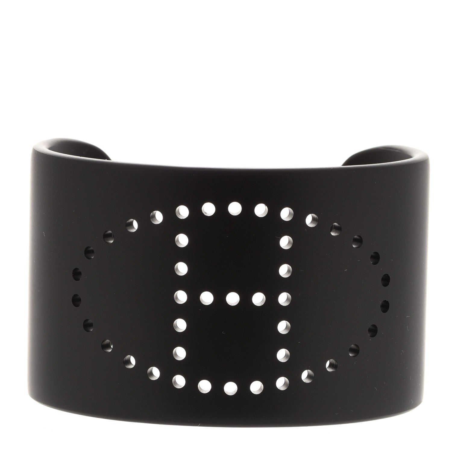 Hermes Aluminium Evelyne Sunset Cuff Bracelet T3 Black 1 of 4