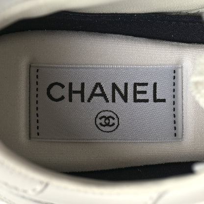 Chanel Calfskin CC Womens Sneakers 36 White 8 of 9