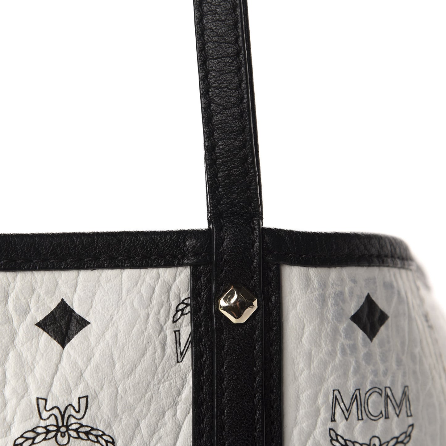 Visetos Medium Project Reversible Shopper Tote White
